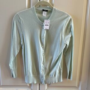 J. Crew Light Green Women's Cardigan NWT seafoam green